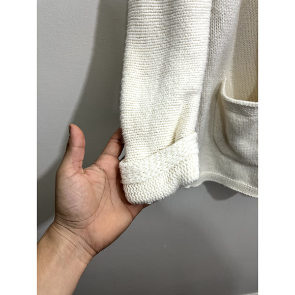 J. Crew Womens Oversized Wool Blend Open Front Long Cardigan Shawl Collar Knit S - Picture 3 of 15